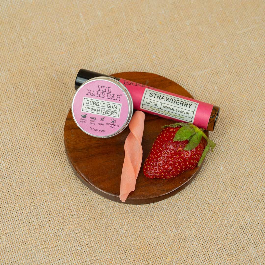 Bubble Gum & Strawberry Lip Care Combo image 1