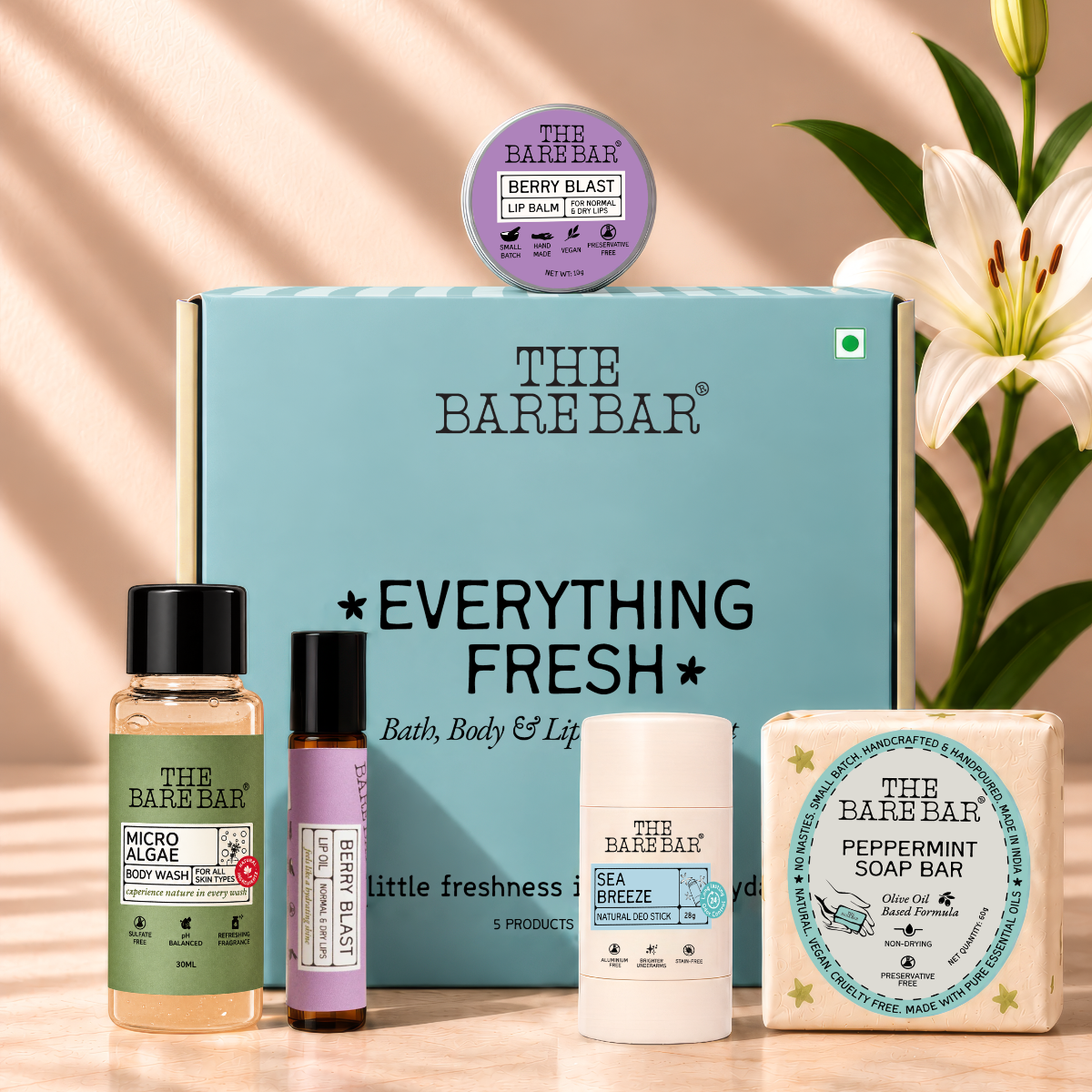 Everything Fresh - Bath, Body & Lip Care Gift Set