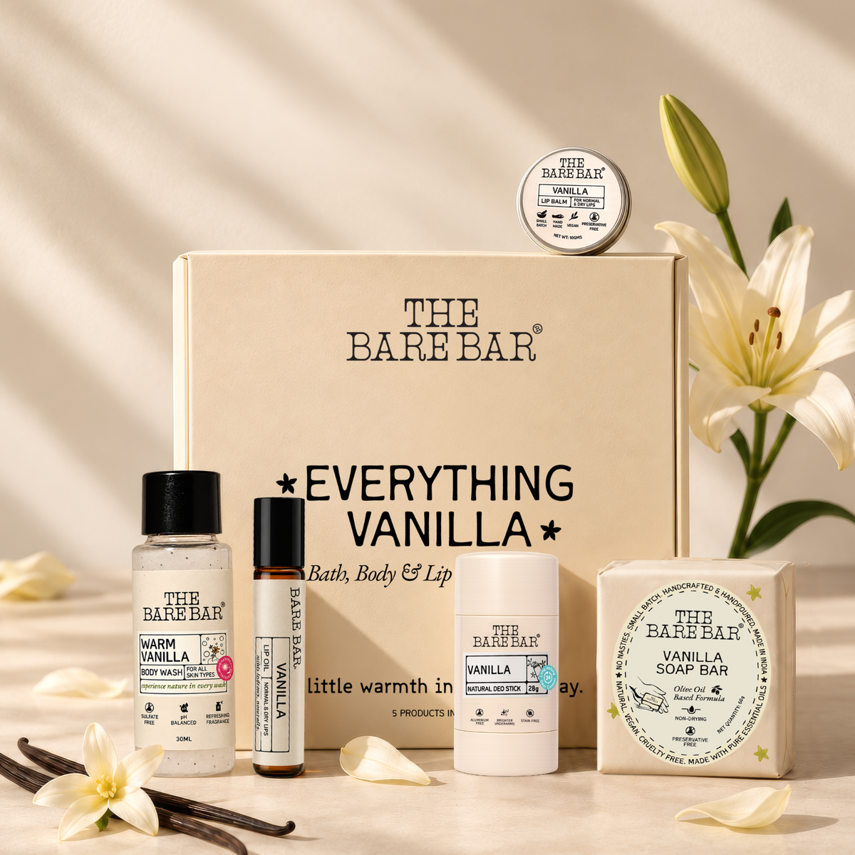Everything Vanilla - Bath, Body & Lip Care Gift Set