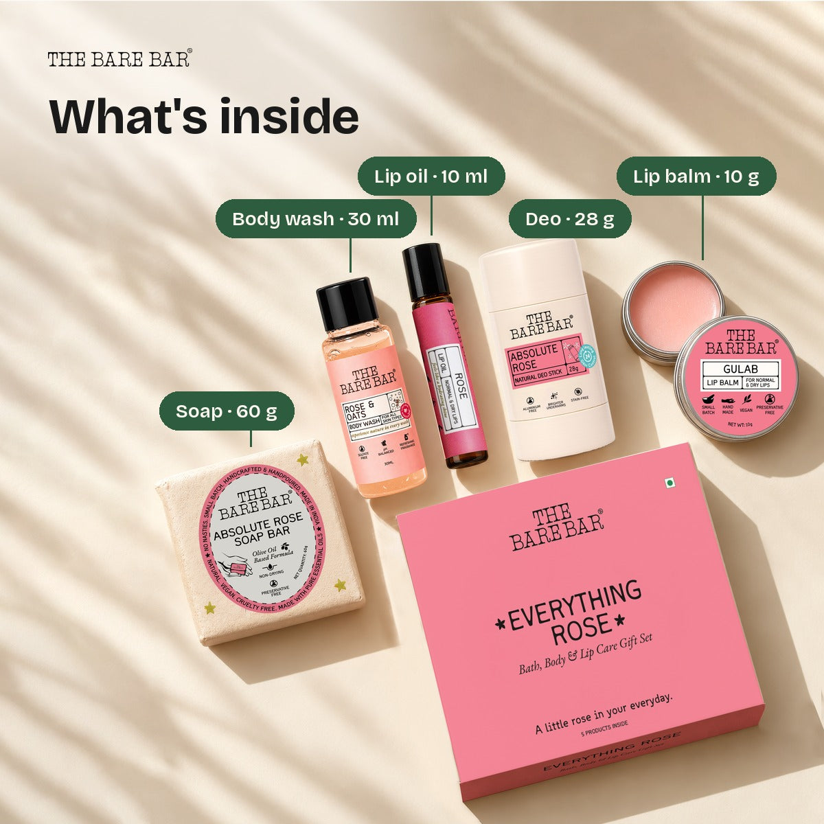 Everything Rose - Bath, Body & Lip Care Gift Set