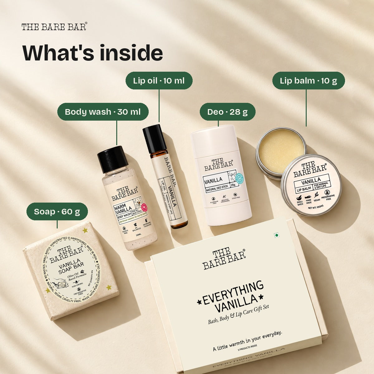 Everything Vanilla - Bath, Body & Lip Care Gift Set