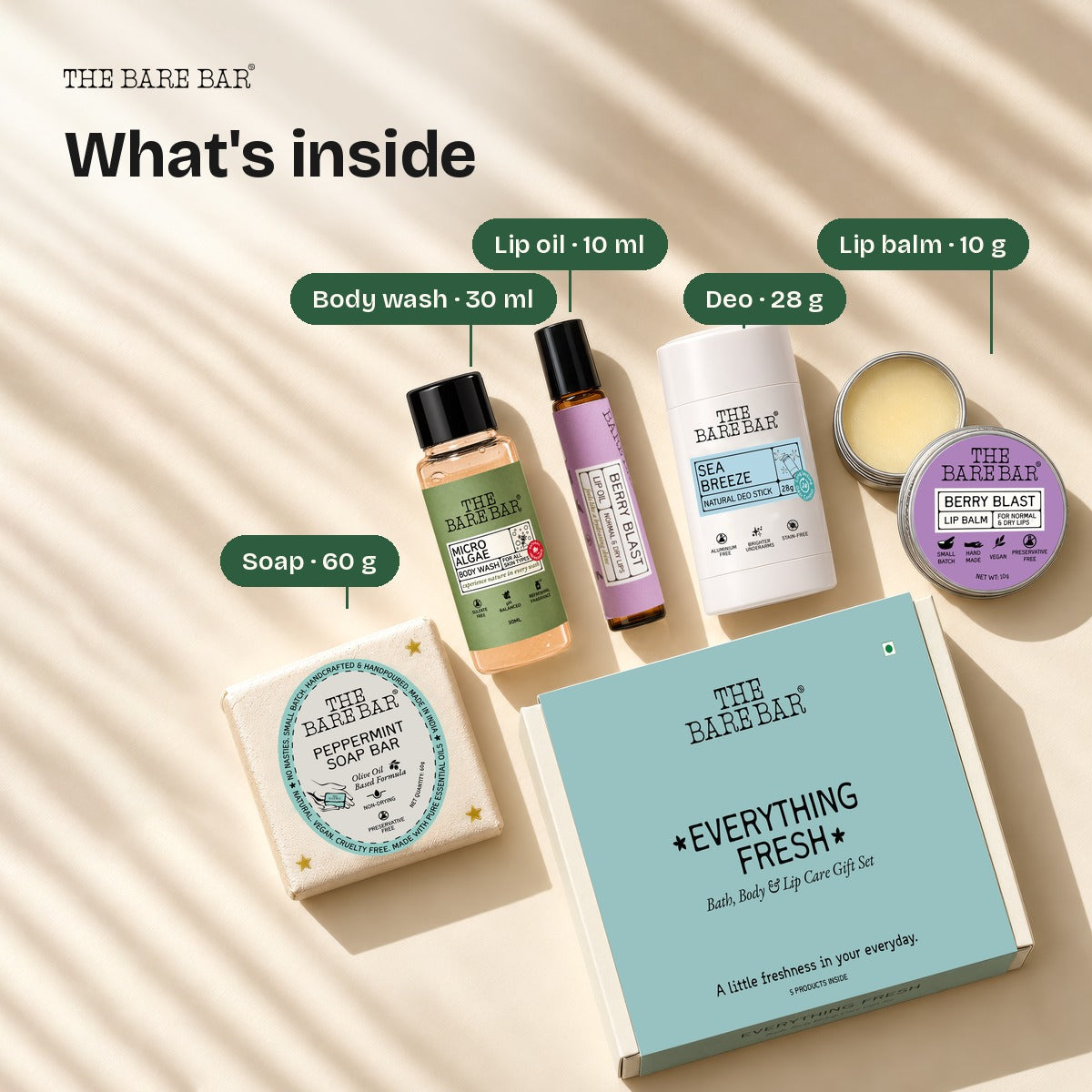 Everything Fresh - Bath, Body & Lip Care Gift Set