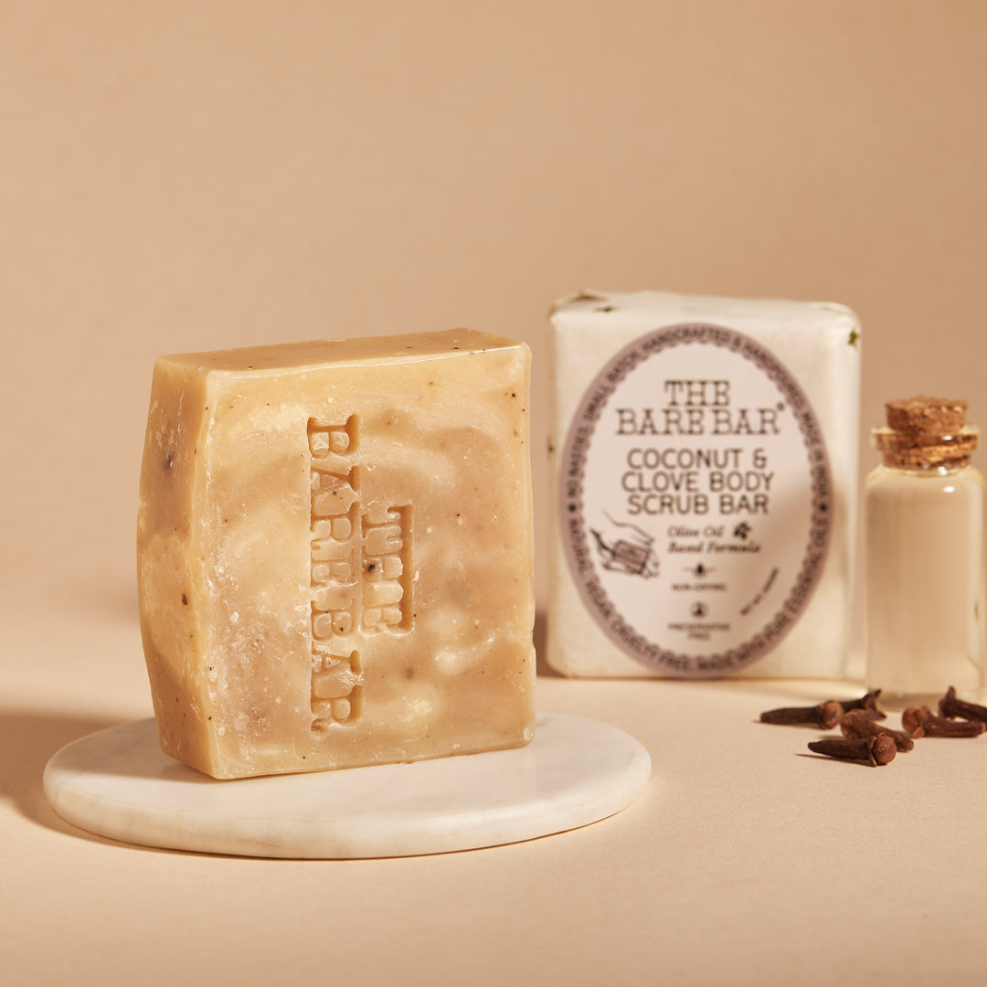 Coconut And Clove Body Scrub Bar