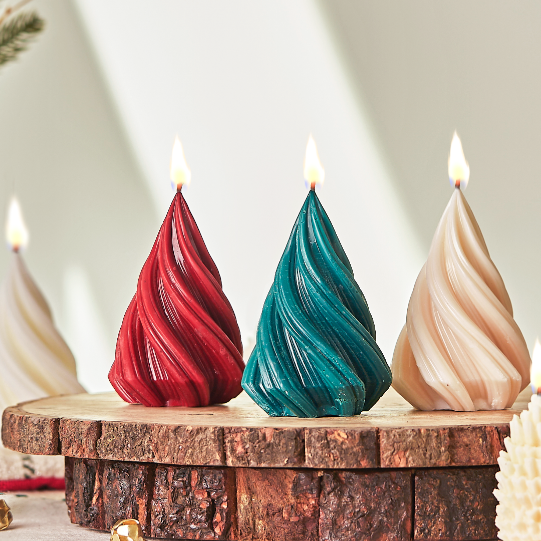 Frost Tree Candle- Pack of 3