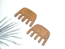 Load image into Gallery viewer, Neem Wood Massager Comb (Small) - Pack of 2
