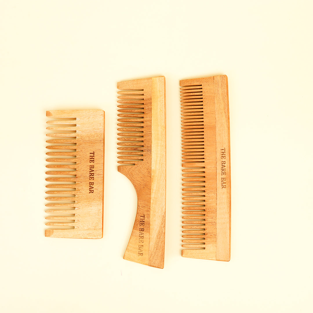 Neem Combs - Set of 3  | Eco-Friendly