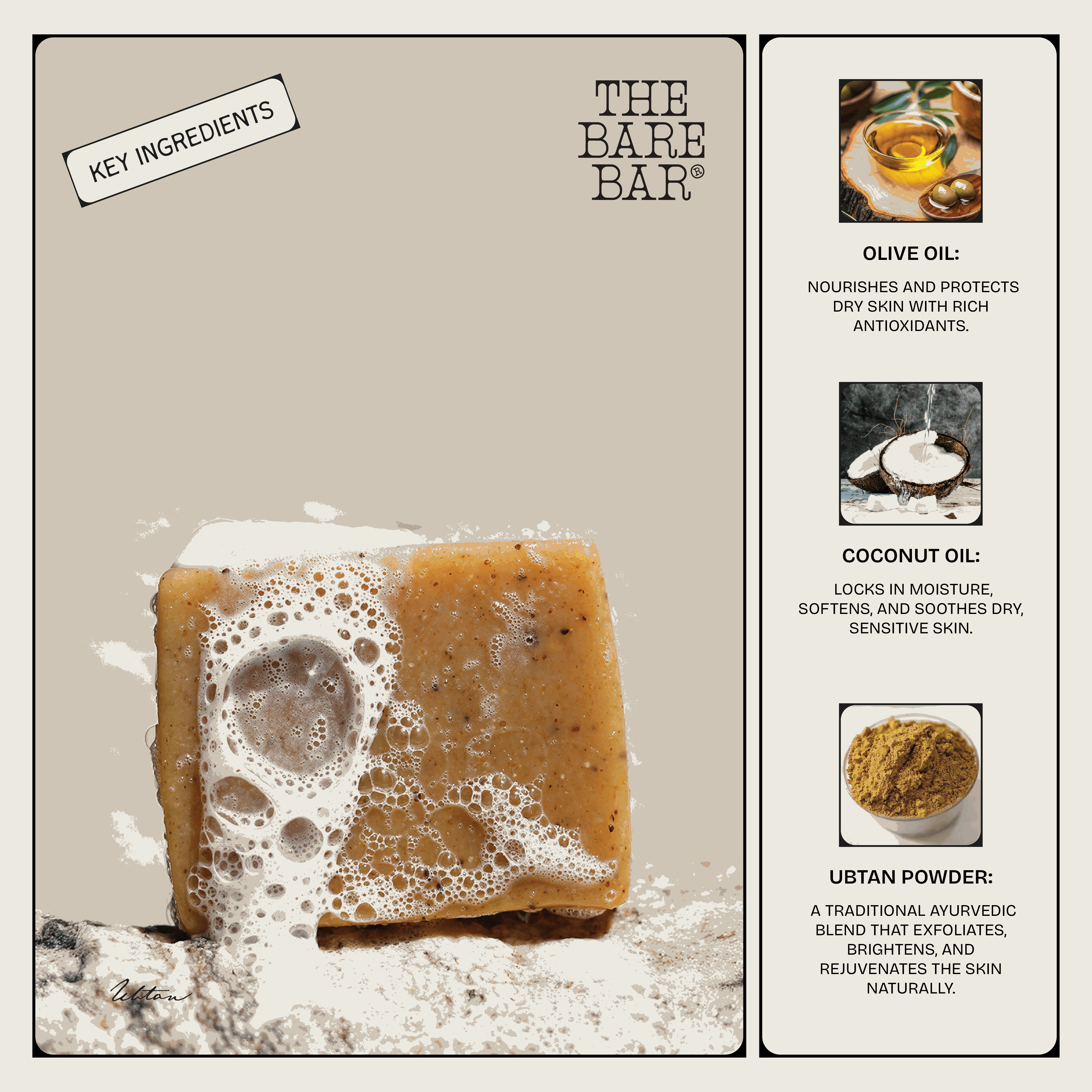 Ubtan Body Scrub Bar