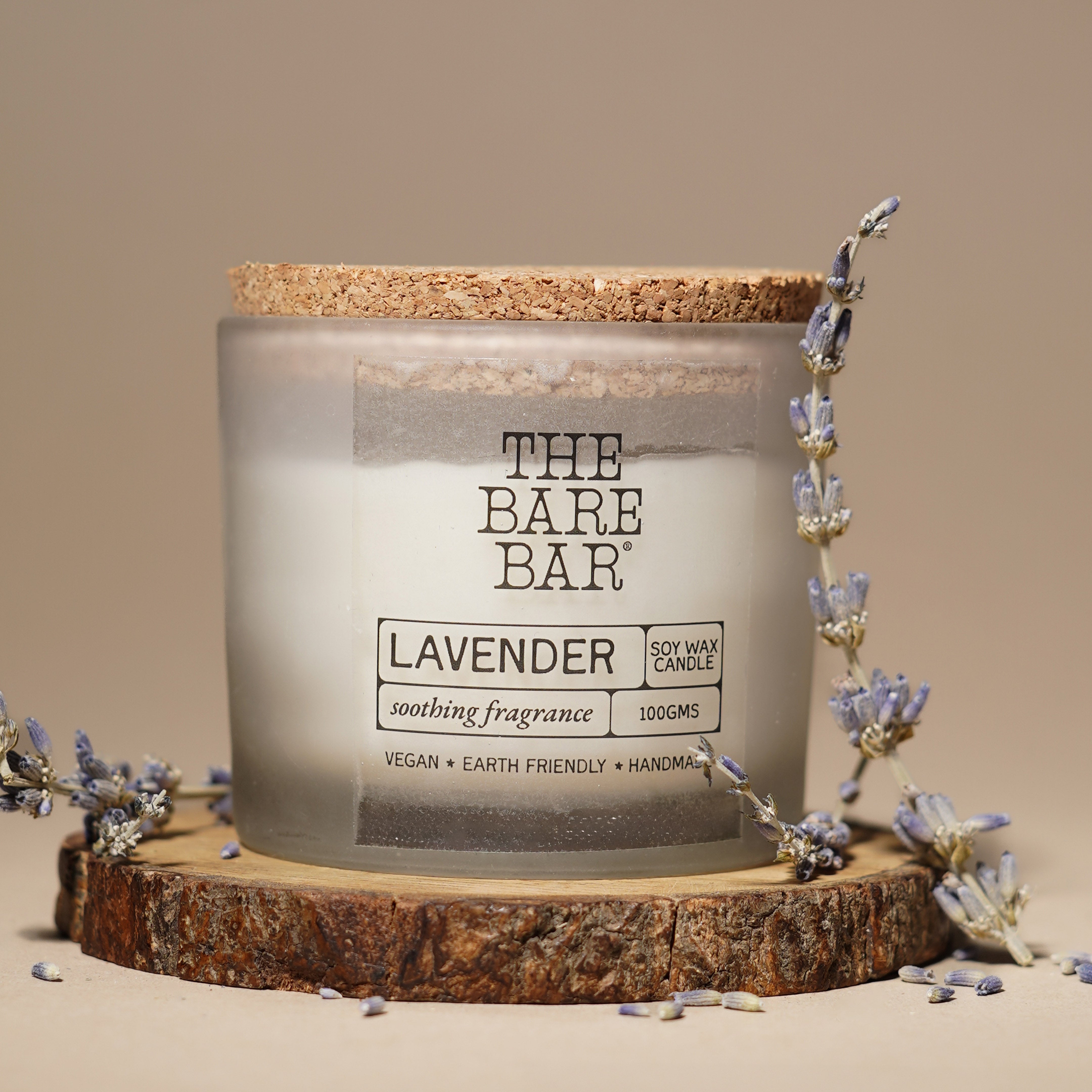 Lavendar Glass Jar Candles