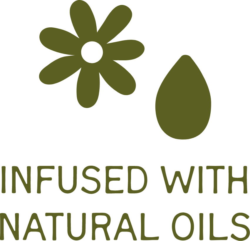 INFUSED WITH NATURAL OILS