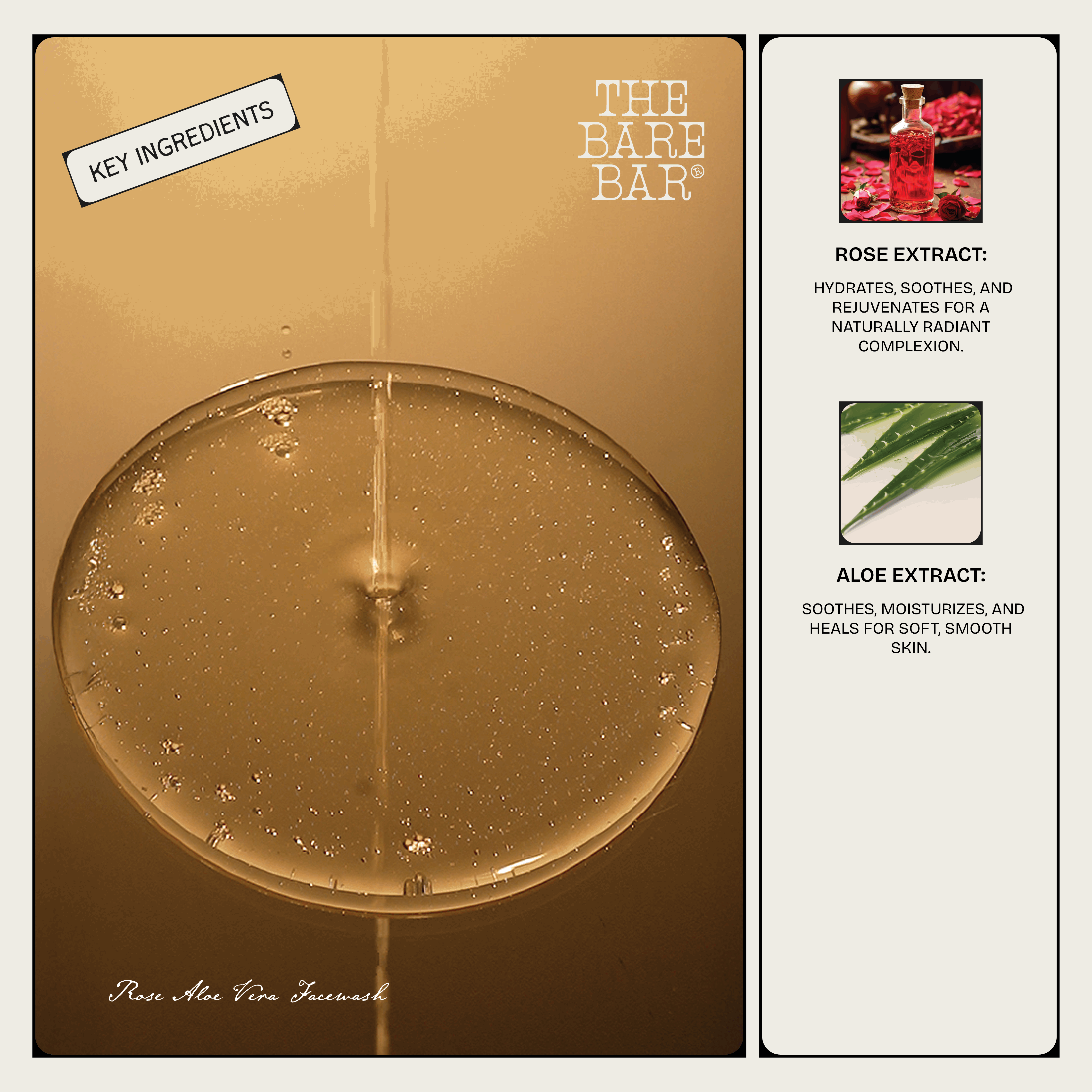 Rose Aloe Vera Face Wash