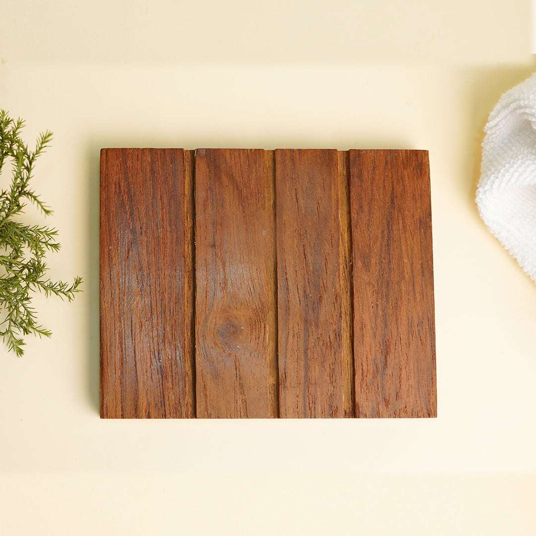 Eco Friendly Wooden Soap Tray - Flat