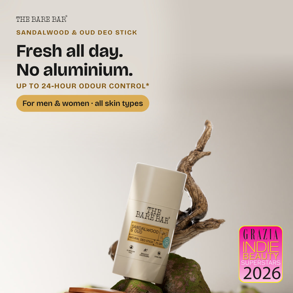 Sandalwood & Oud Deodorant Stick