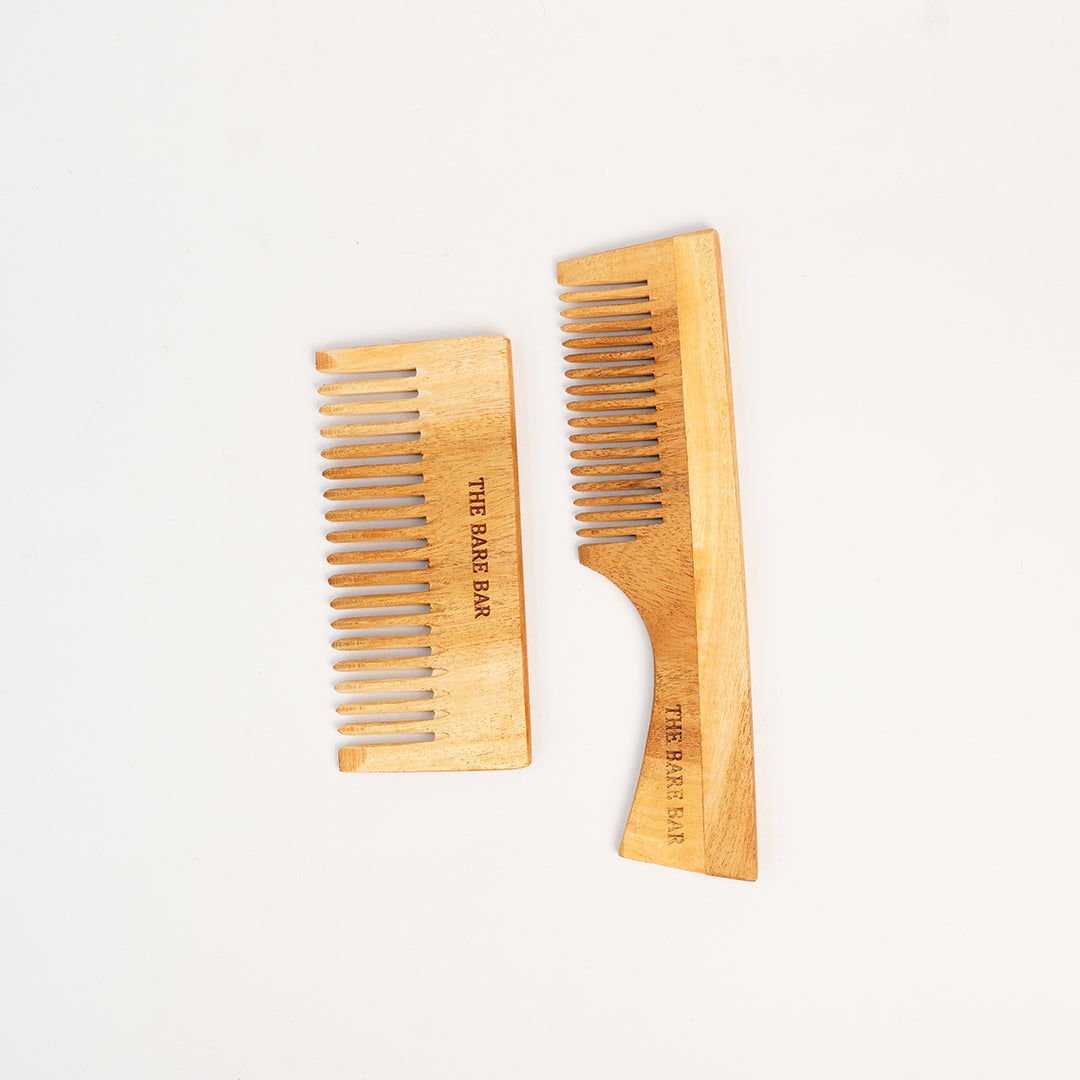 Neem Shampoo and Handle Comb Set