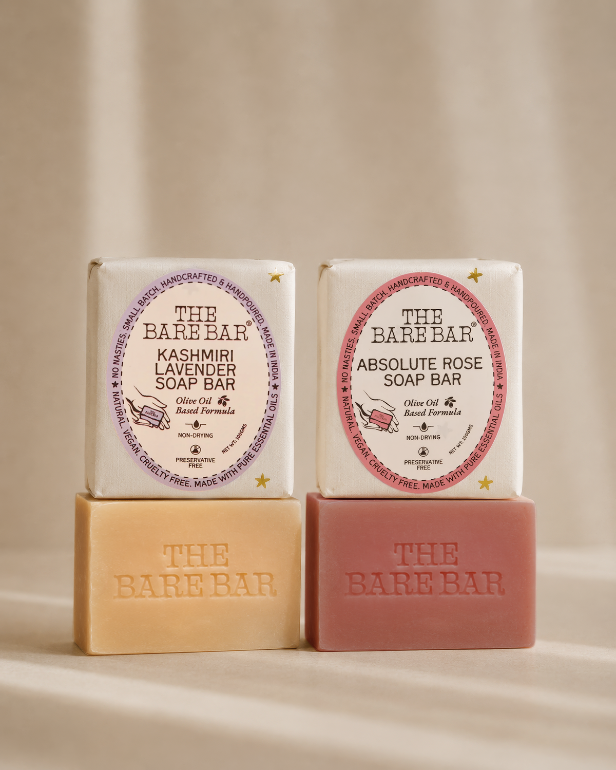 Absolute Rose + Kashmiri Lavender - Soap Duo